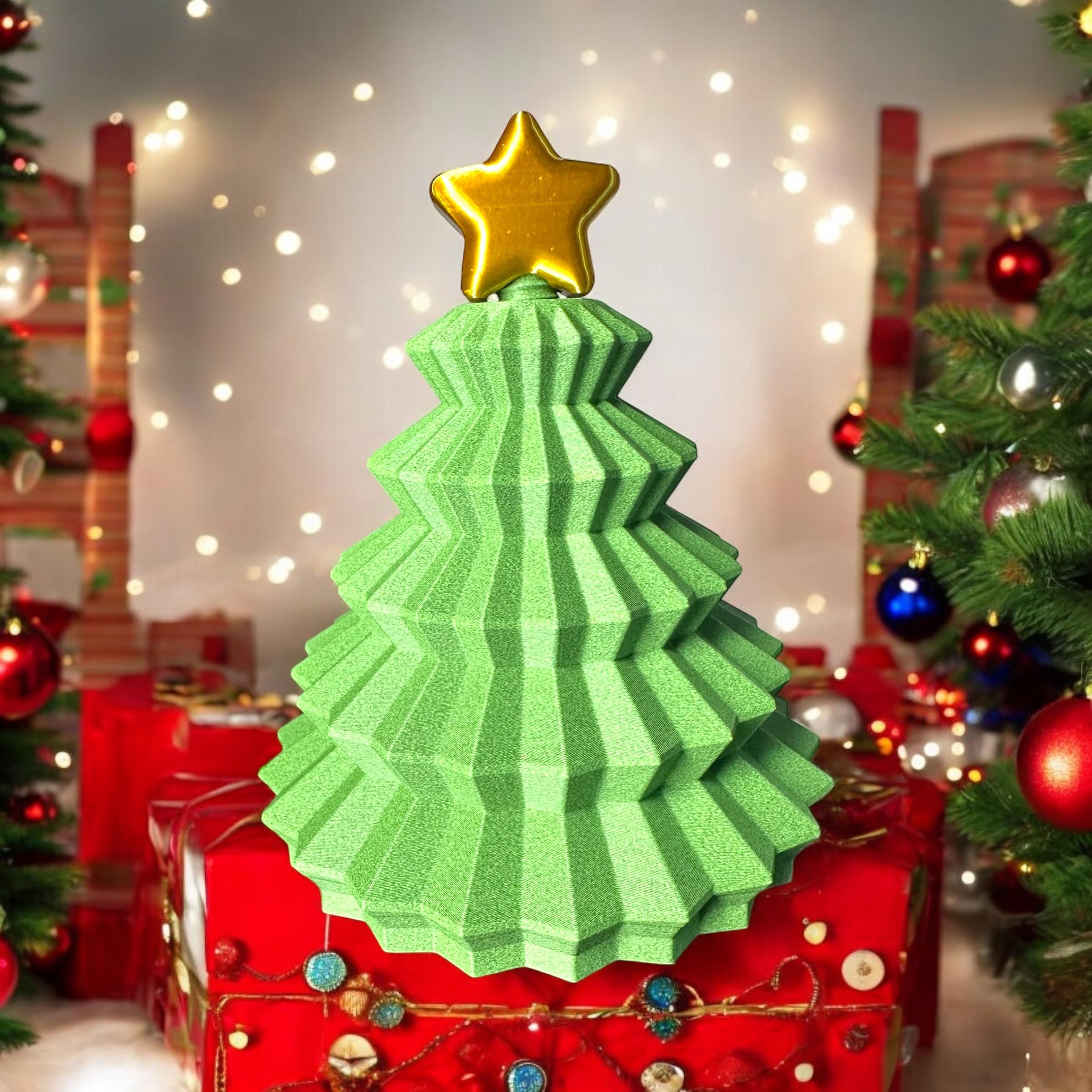 Christmas Tree Stash Container, Xmas, holiday, gift 3d model