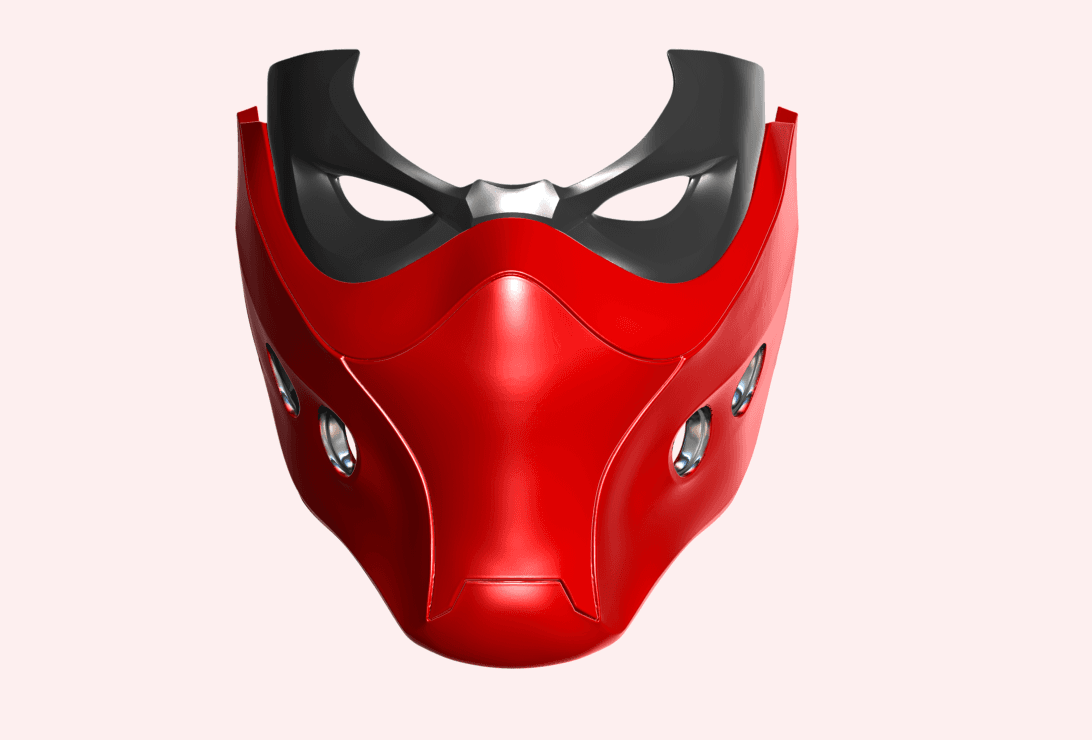 Red Hood Helmet 3d model