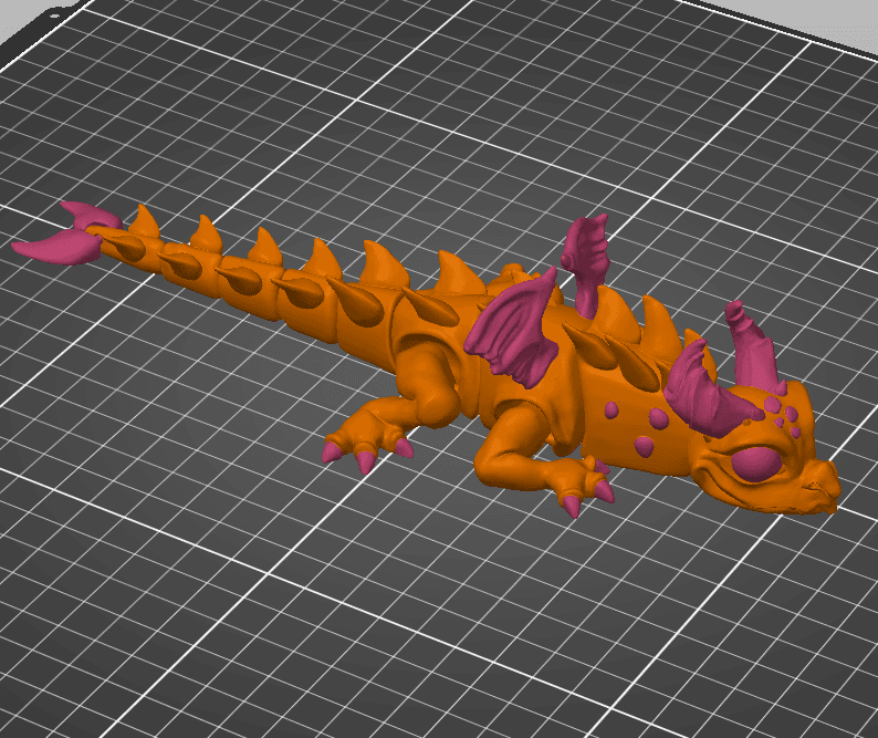 Articulated Cute Dragon 3d model