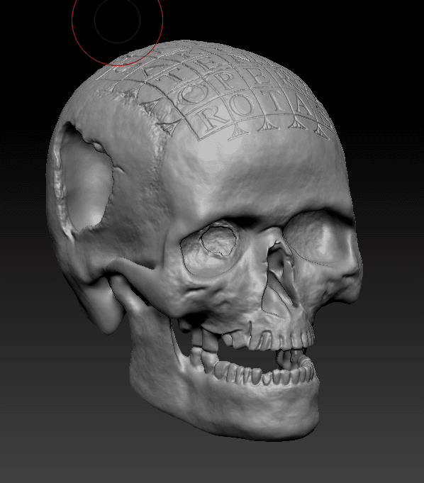 German Oath Skull 3d model