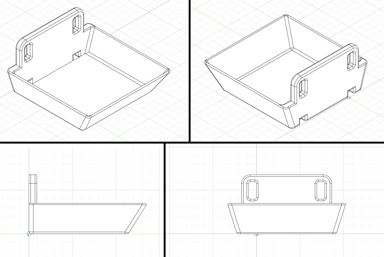 Shallow Tray for Skadis peg board (universal peg).stl 3d model