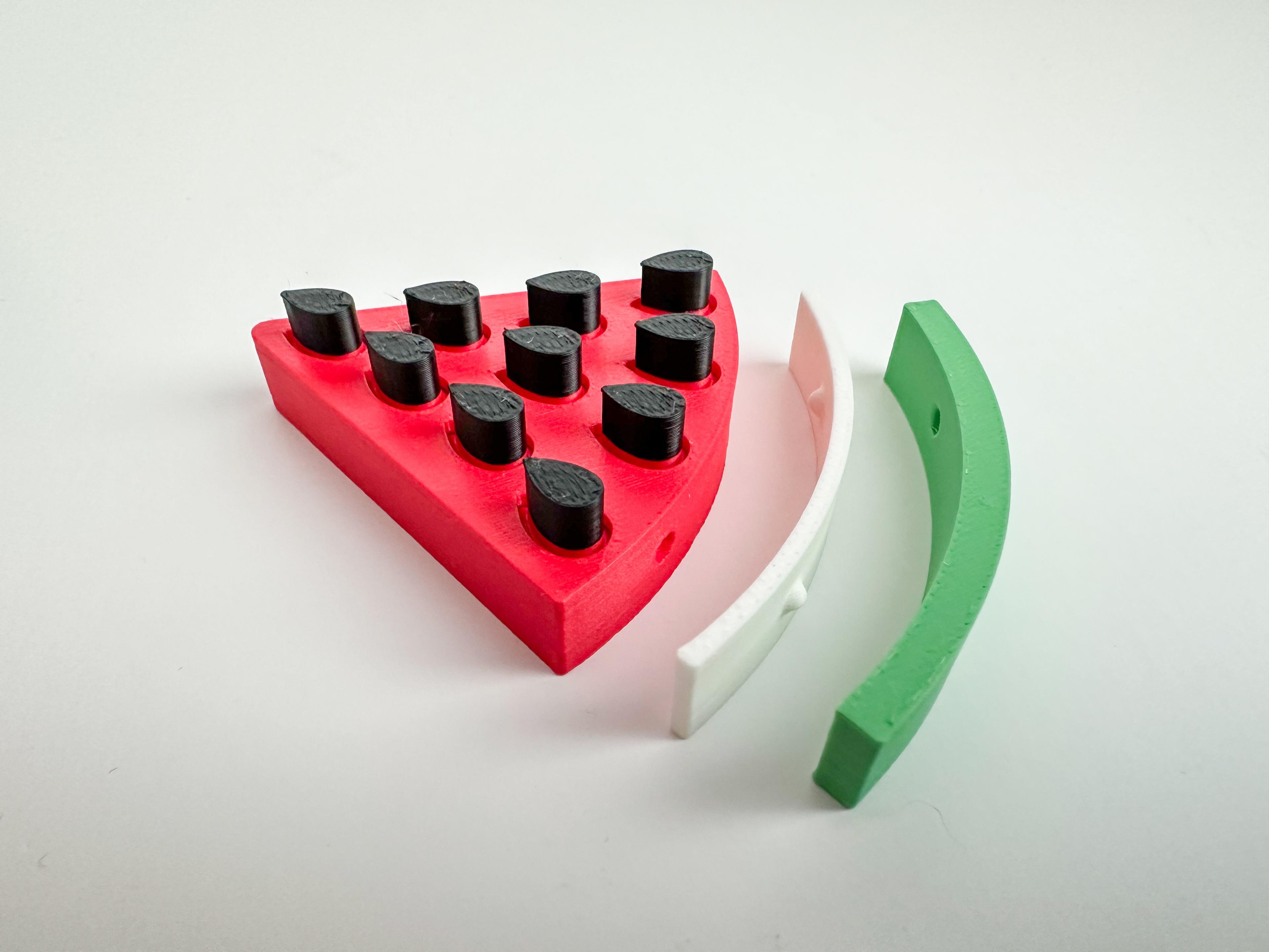 Watermelon Wedge Fidget 3d model