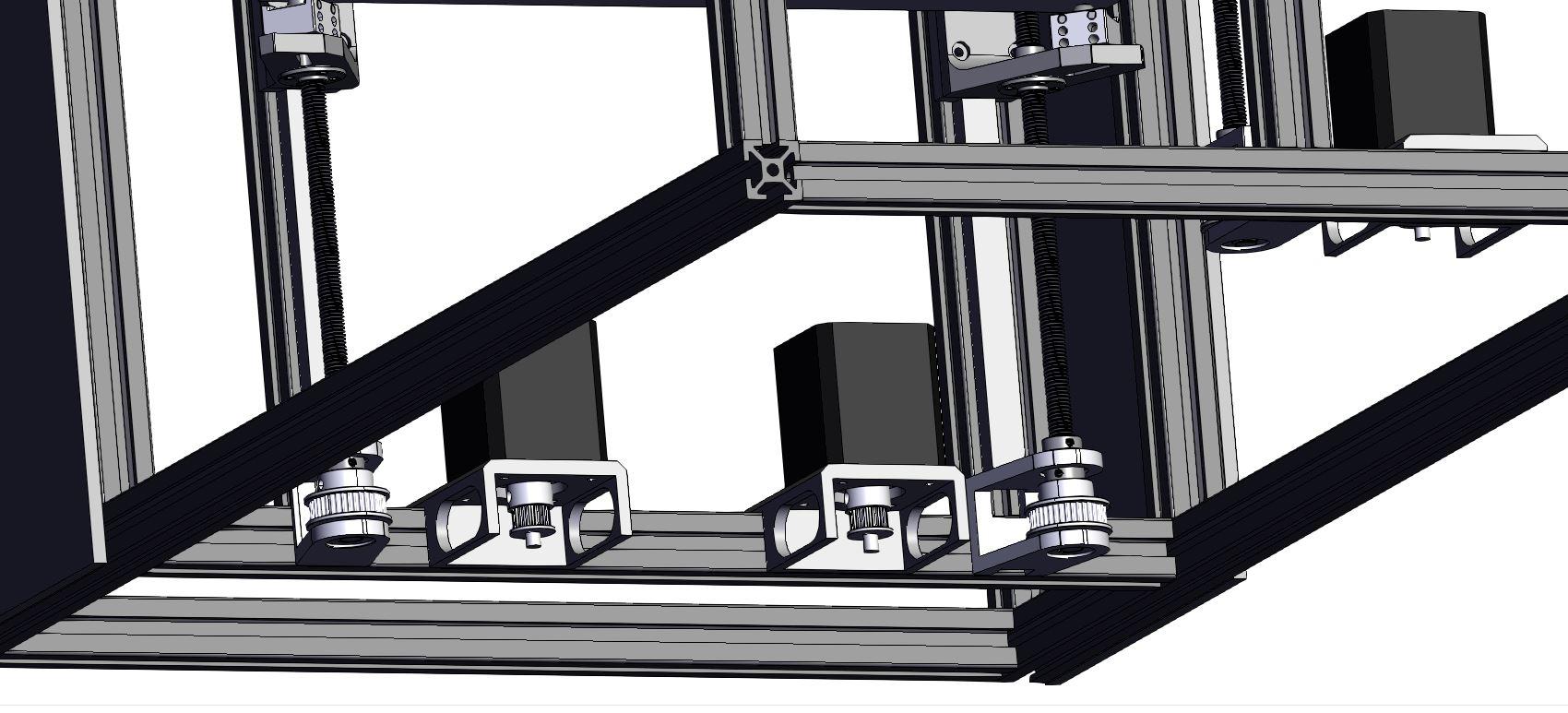 SolidCore CoreXY 200x300 with Stealth XY Mounts - triple z configuration - 3d model