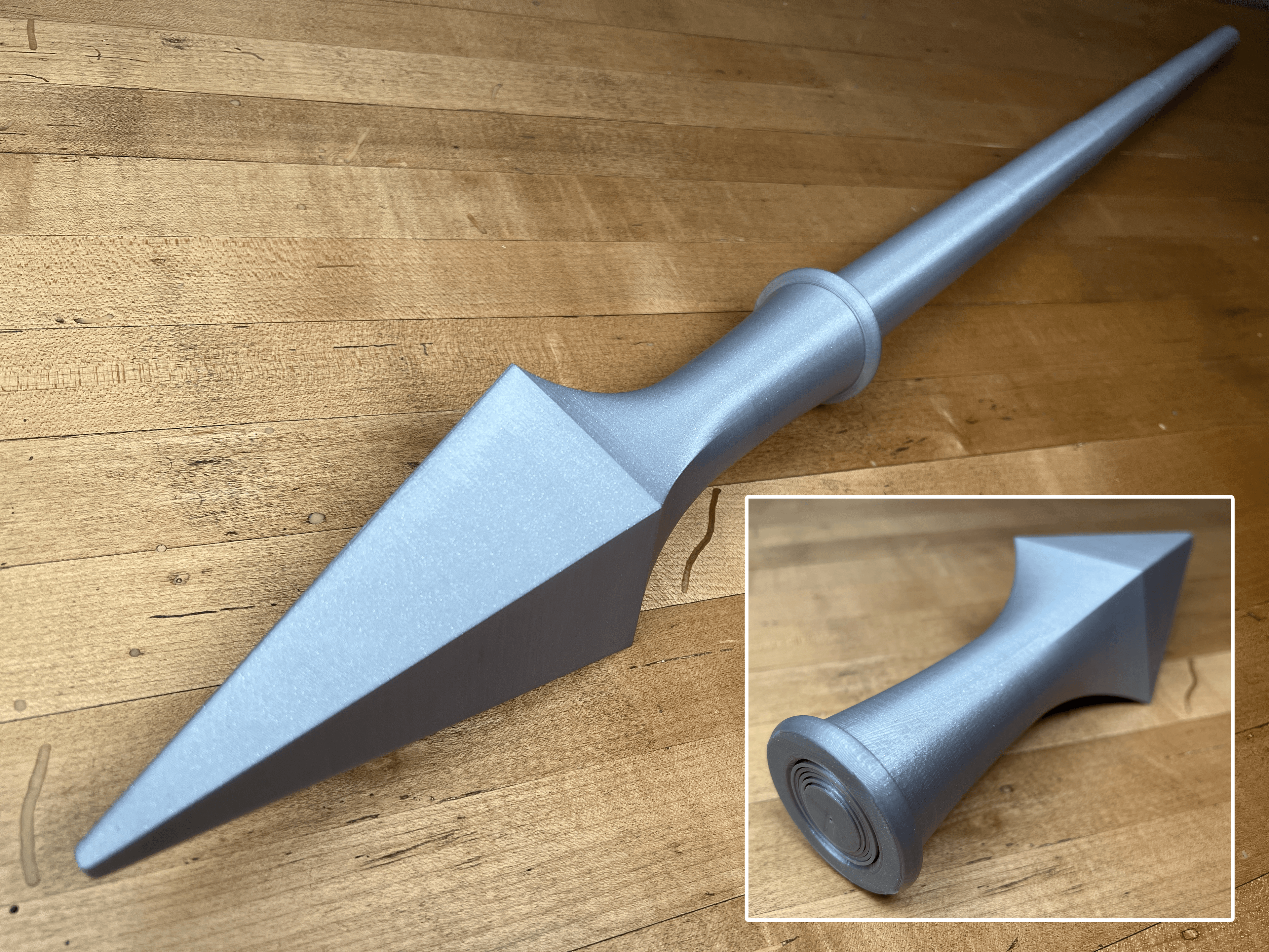 Collapsing Spear Print-in-Place 3d model