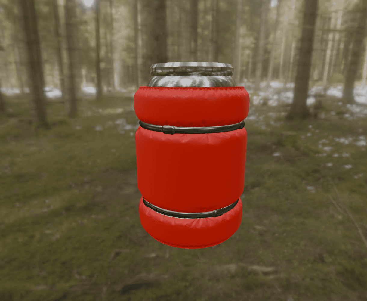 Sleeping Bag Beer Can Holder 3d model