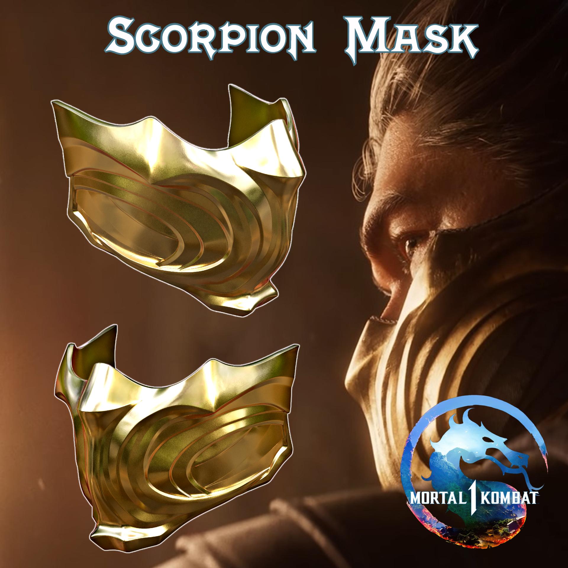 SCORPION MASK MORTAL KOMBAT 1 3d model