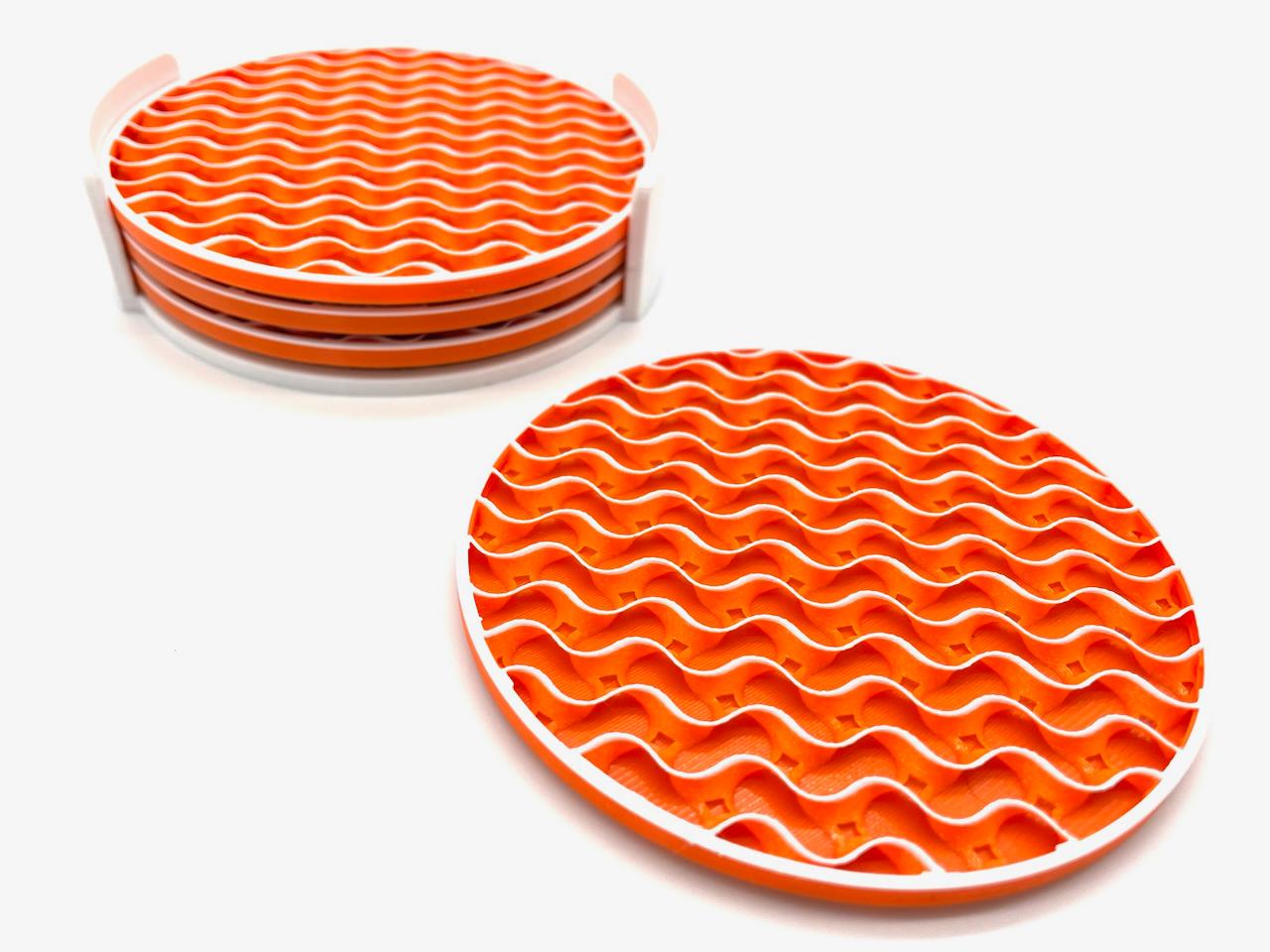 Wavy Coasters 3d model