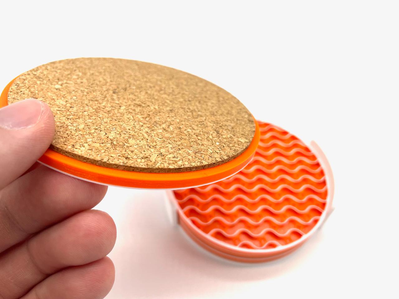 Wavy Coasters 3d model