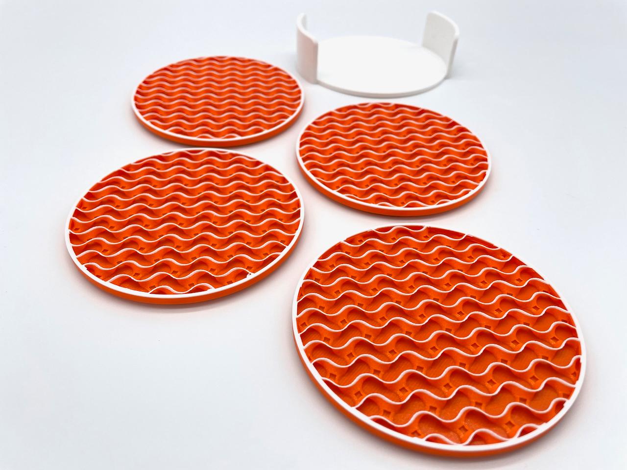 Wavy Coasters 3d model