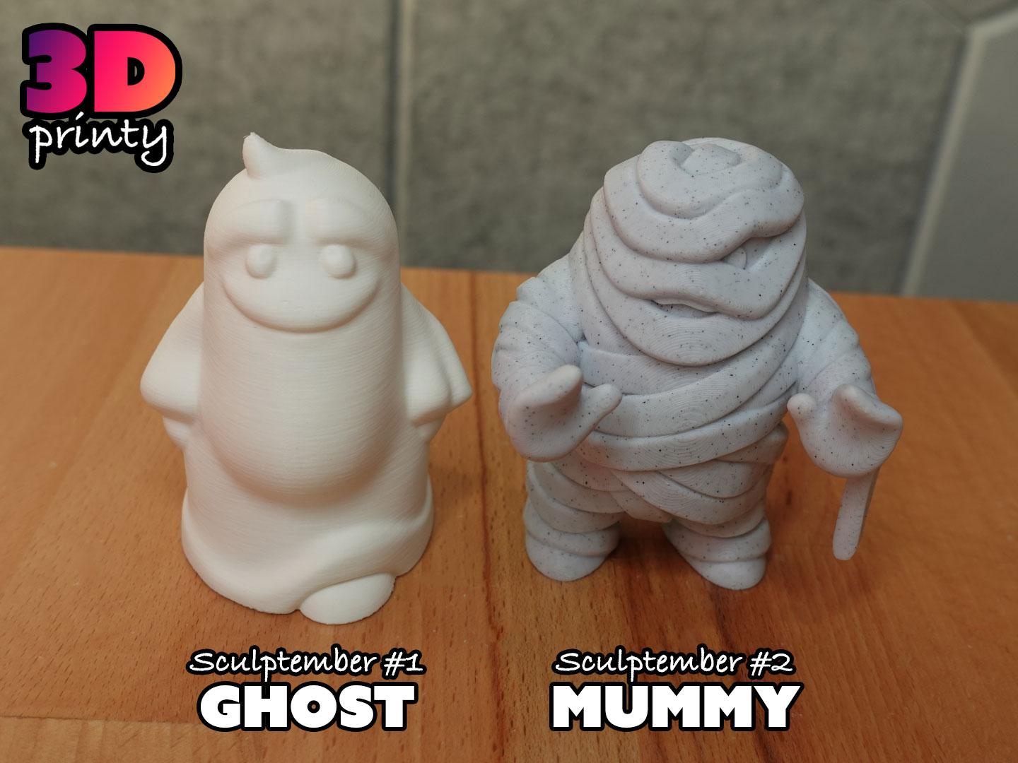 Mini Ghost - Sculptember Model #1 3d model