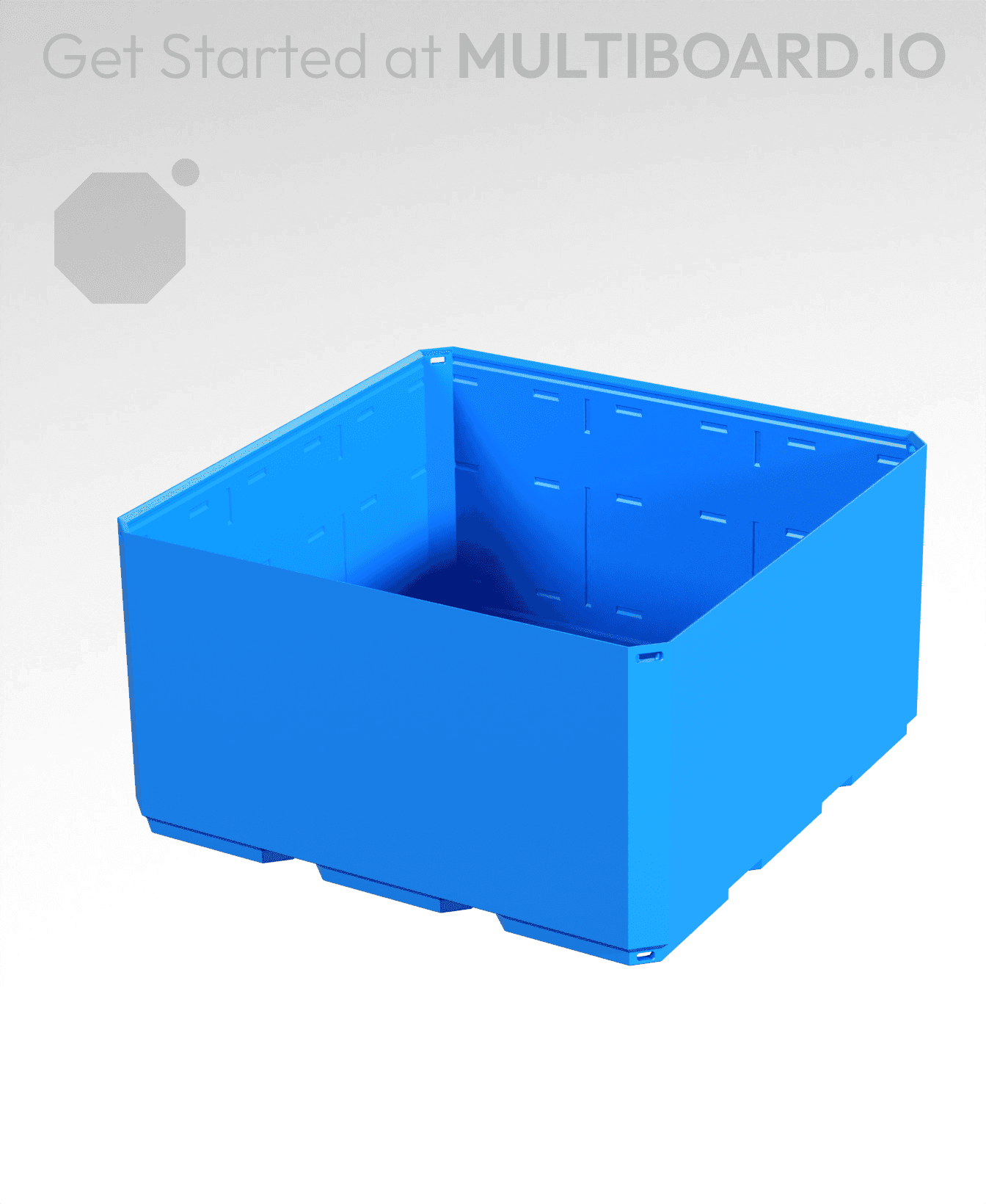 3x3x1.5 - Simple Walls - Multibin Shell 3d model