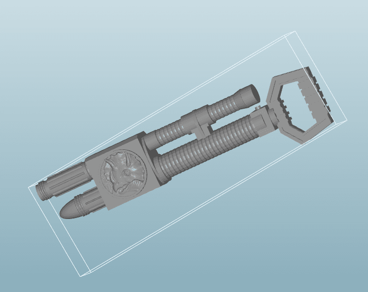 Blue Ranger Anti-Sonic Foam Gun LC.stl 3d model