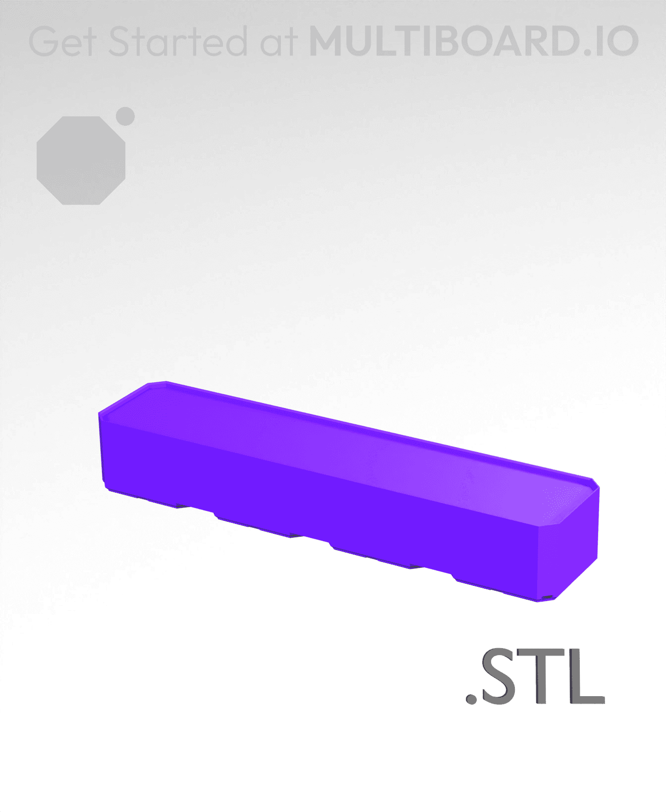 4x1x0·75 - Multibin Insert - STL Remixing File 3d model