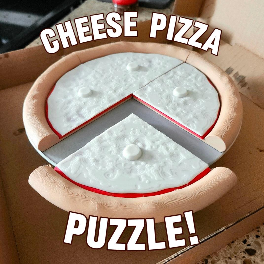 Cheese Pizza Stacking Puzzle + Baking Pan [ Culinary for Kids ] 3d model