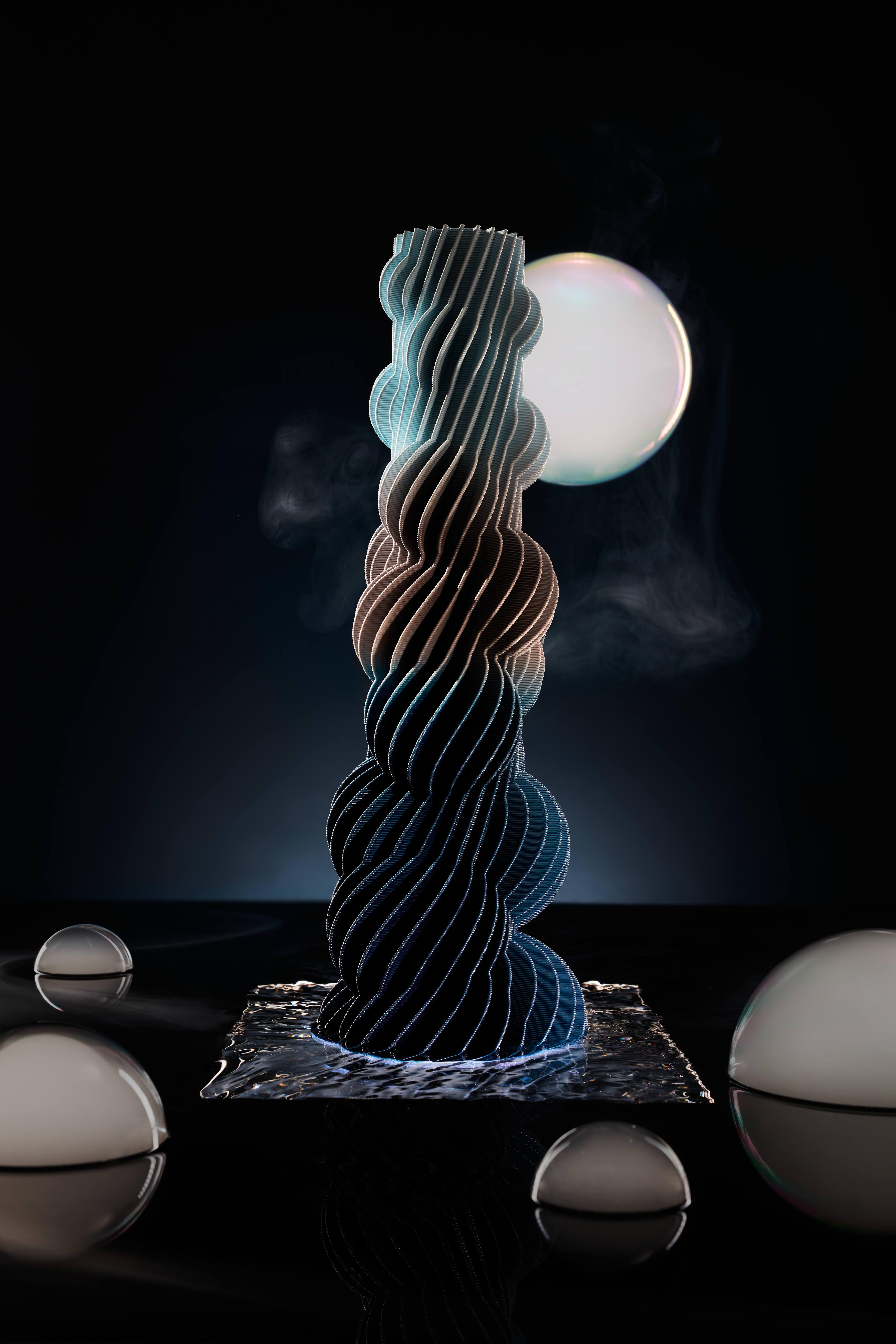 SPIRAL BUBBLE VASE 3d model