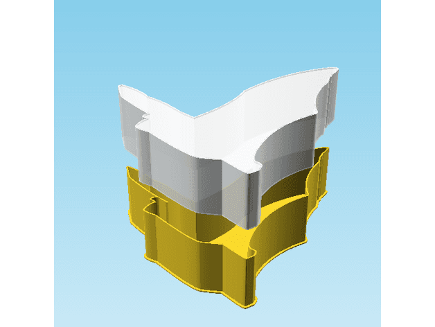 Bat 0052, nestable box (v2) 3d model