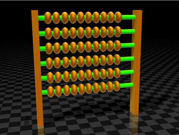 print in place ABACUS 3d model