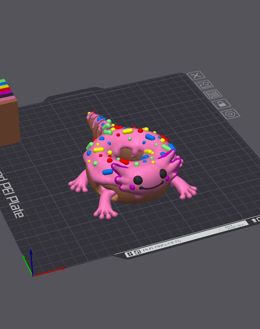 "Alotl-Donut" the Flexi Donut Axlotl 3d model