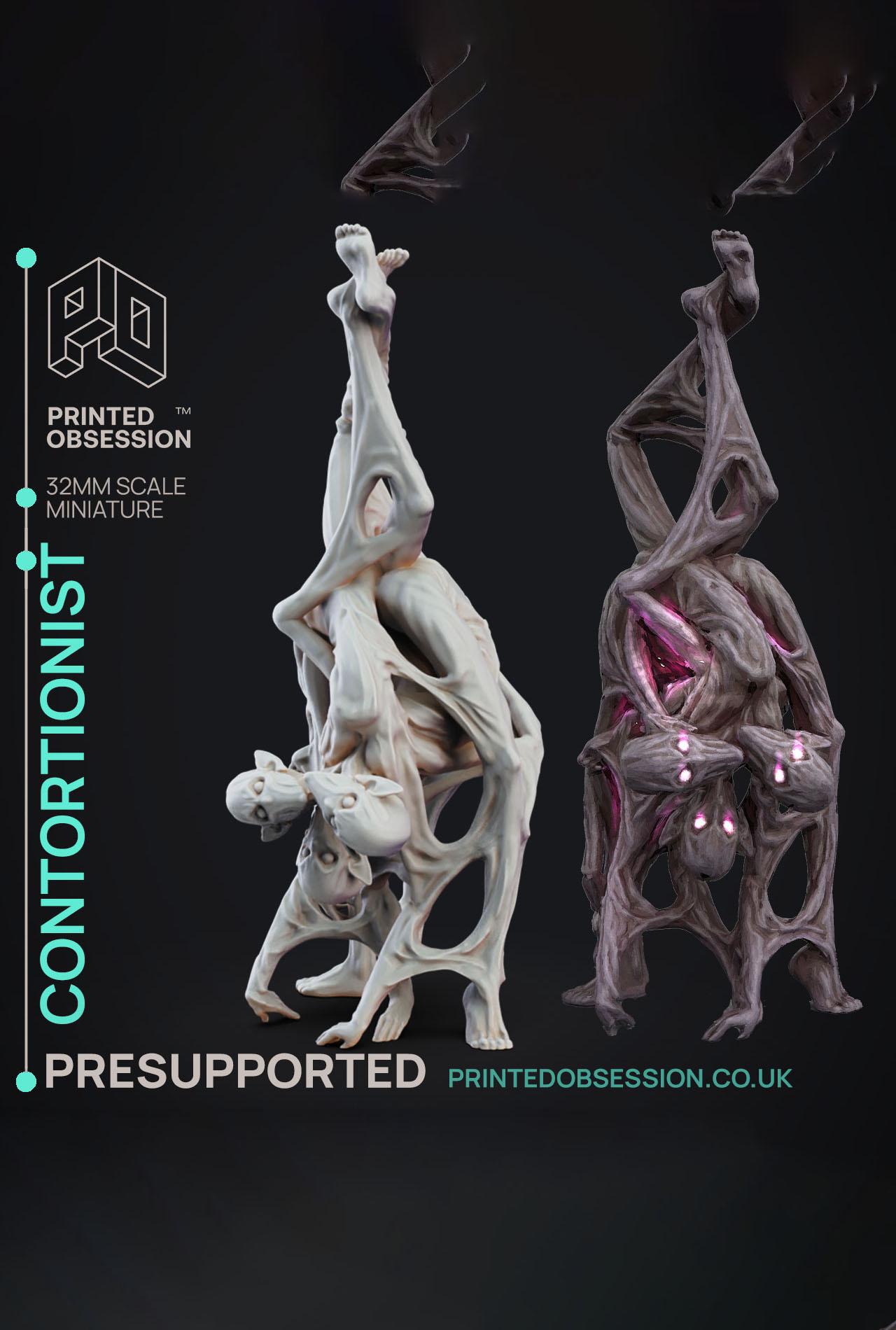 Contortionist - Circus of Horrors - PRESUPPORTED - 32mm Scale 3d model