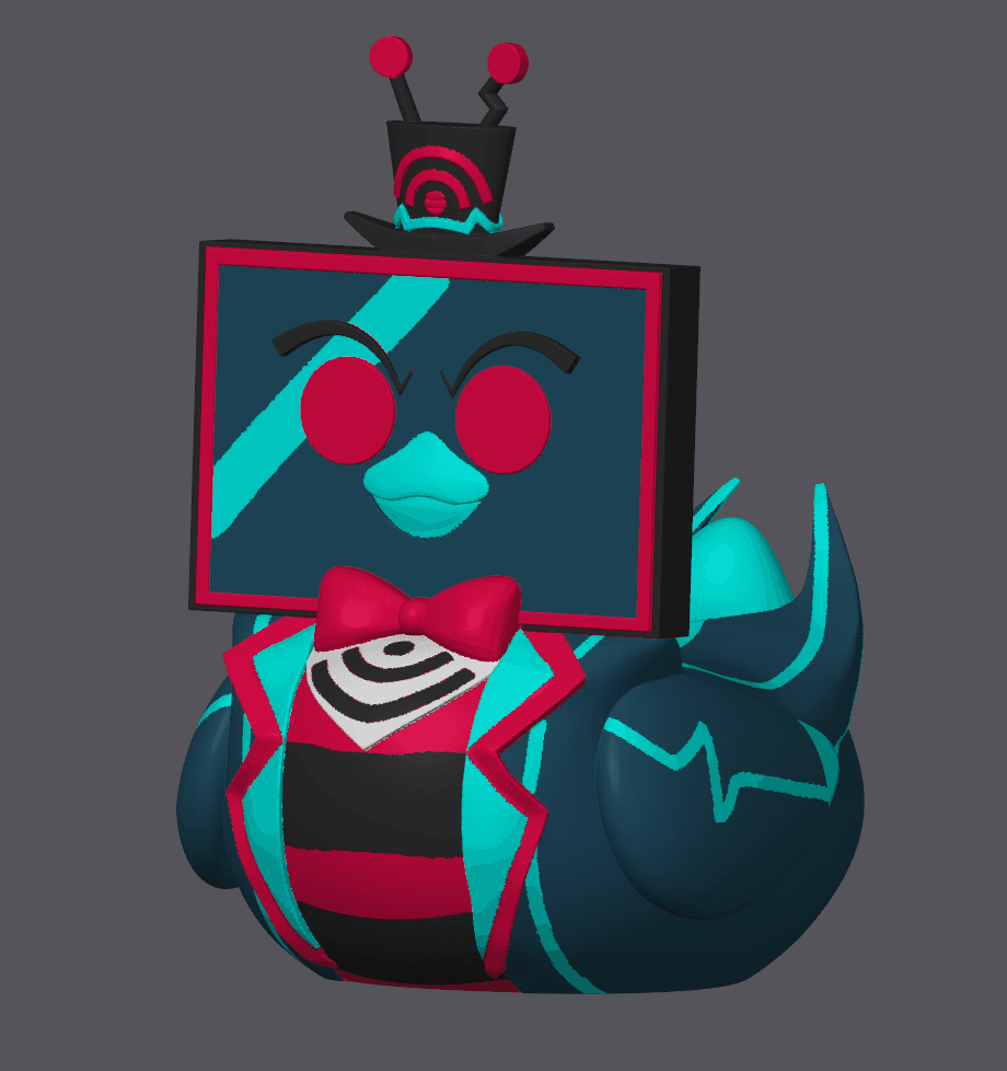 Vox Duck - Hazbin Hotel Rubber Ducky 3d model