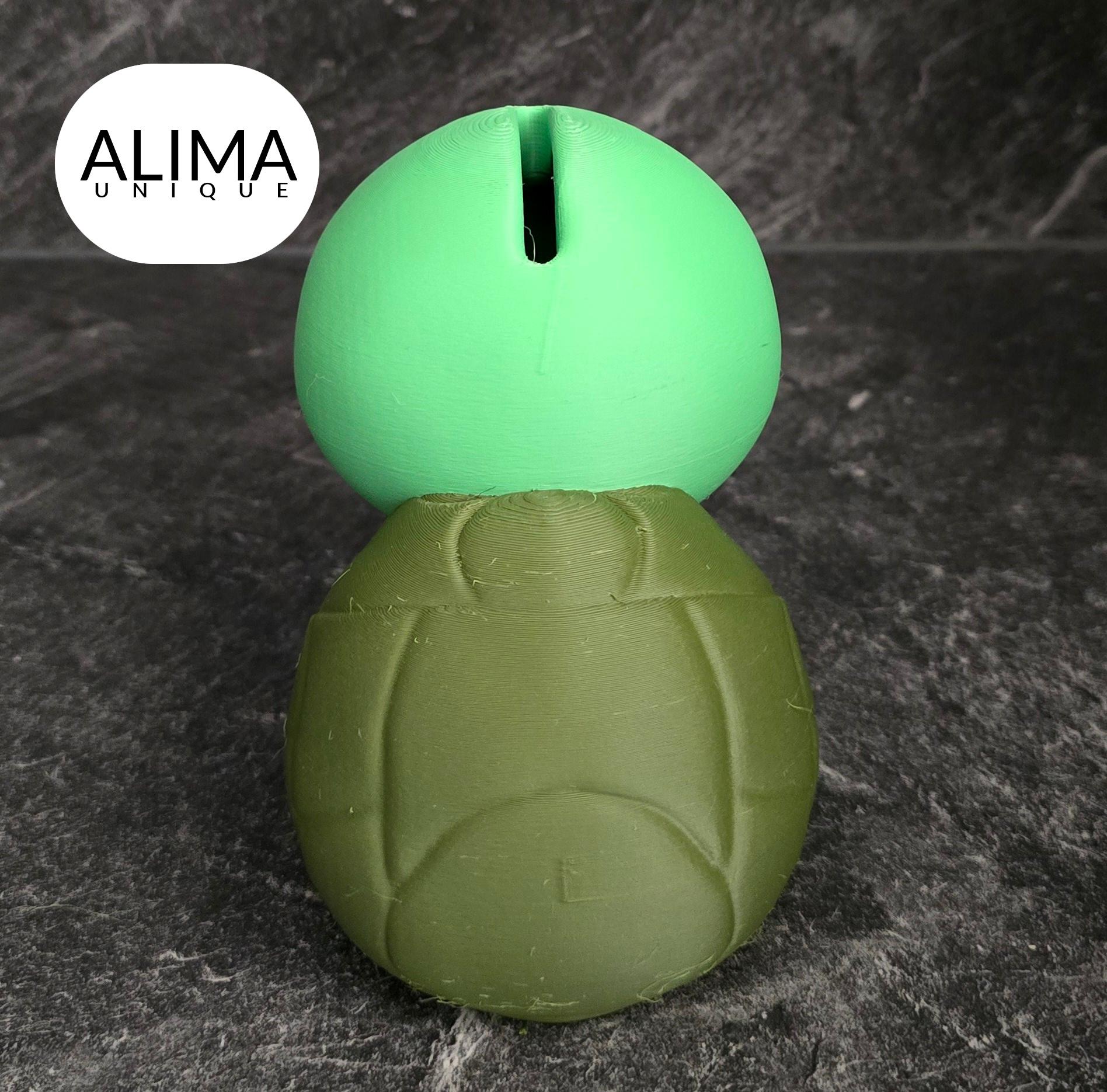 Angry baby turtle money box - 3MF included 3d model