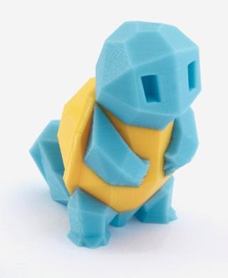 Low-Poly Squirtle - Multi and Dual Extrusion version 3d model