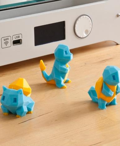 Low-Poly Squirtle - Multi and Dual Extrusion version 3d model