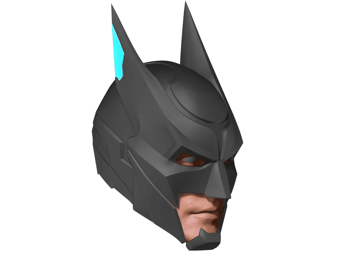 Batman Sci fi injustice 2 Fan art Cowl 3d model