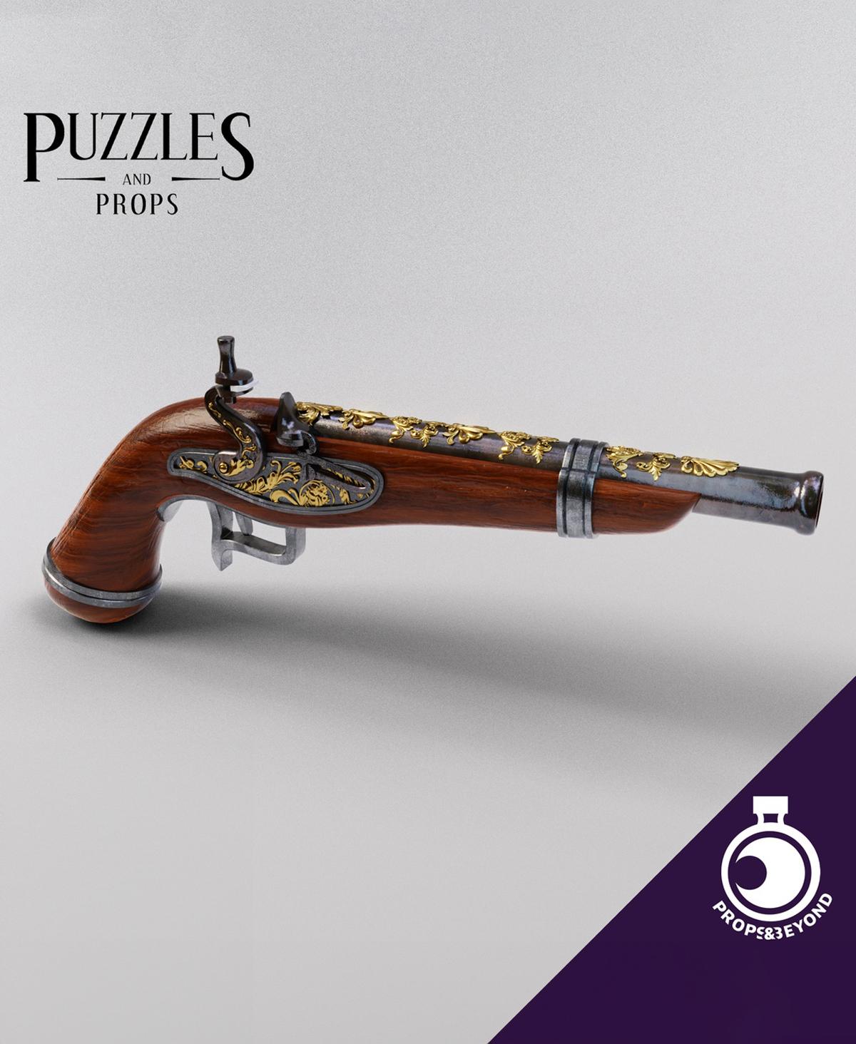 Prop Flintlock Pistol 3d model