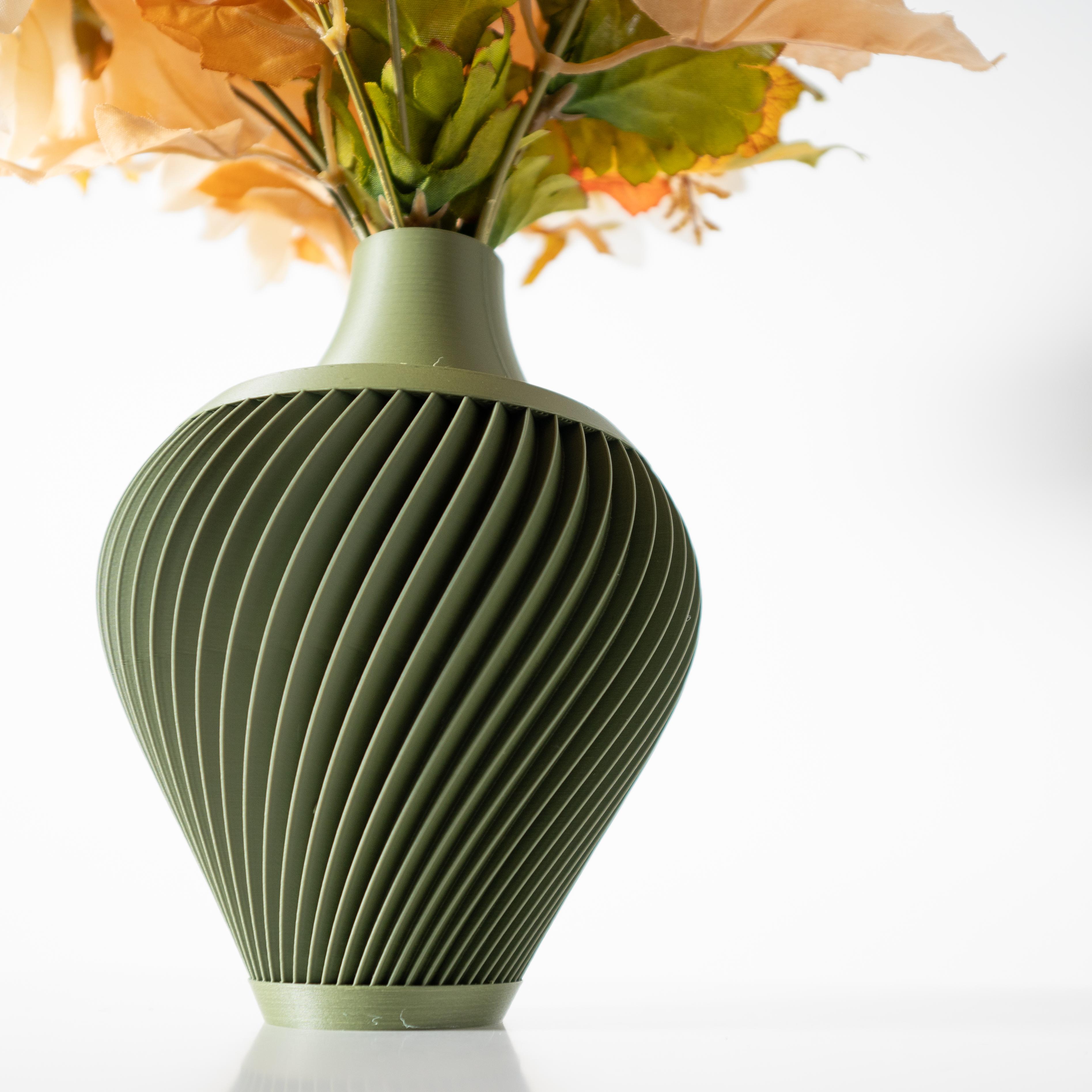 The Kumo Vase, Modern and Unique Home Decor for Dried and Preserved Flower Arrangement  | STL File 3d model