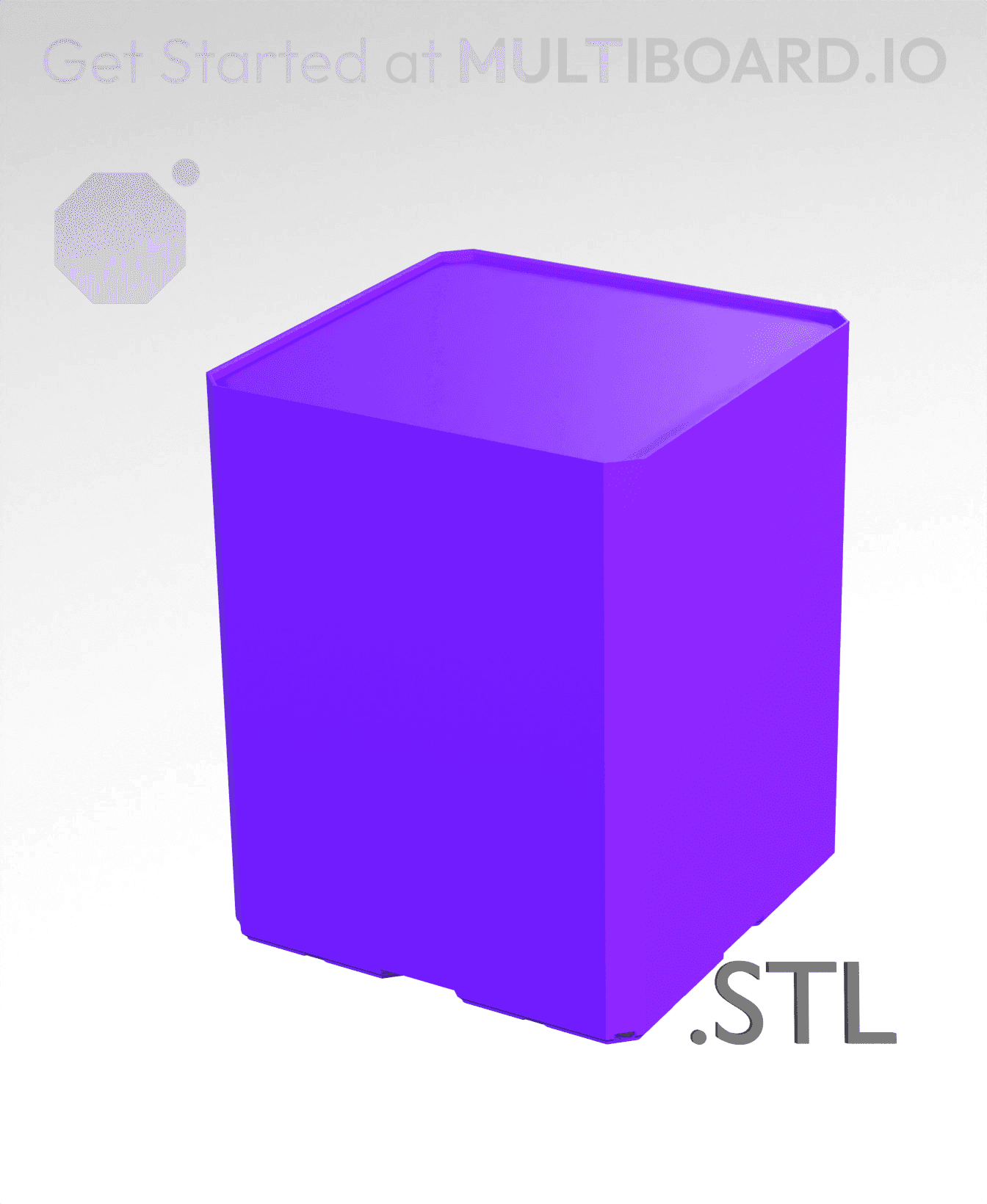 2x2x2·5 - Multibin Insert - STL Remixing File 3d model