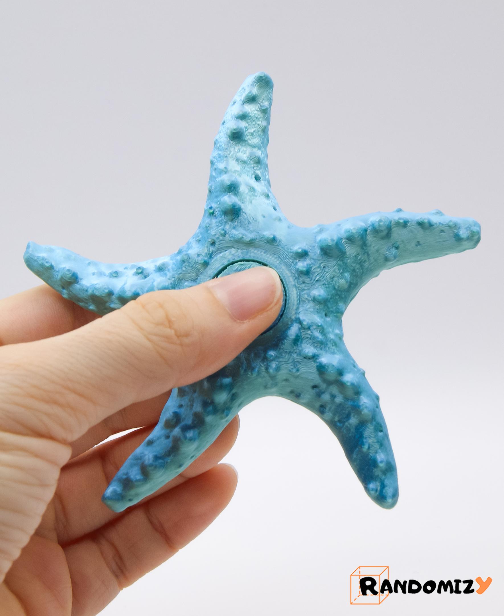 Starfish Fidget Spinner (Slim Twisted) 3d model