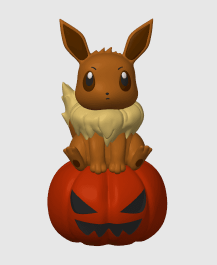 Eevee Halloween (no support, 3mf included) 3d model