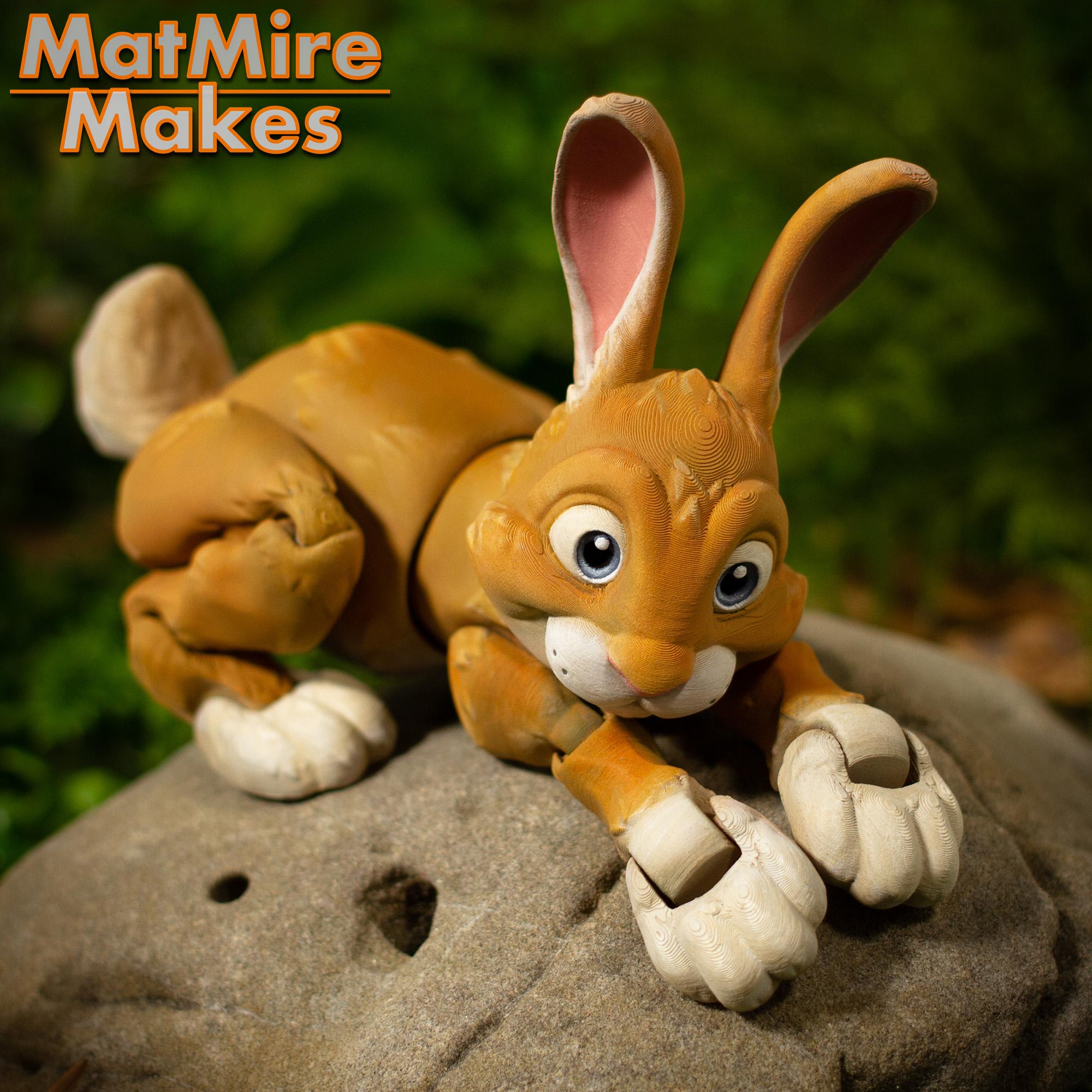 Bunny Rabbit - Articulated Figure 3d model