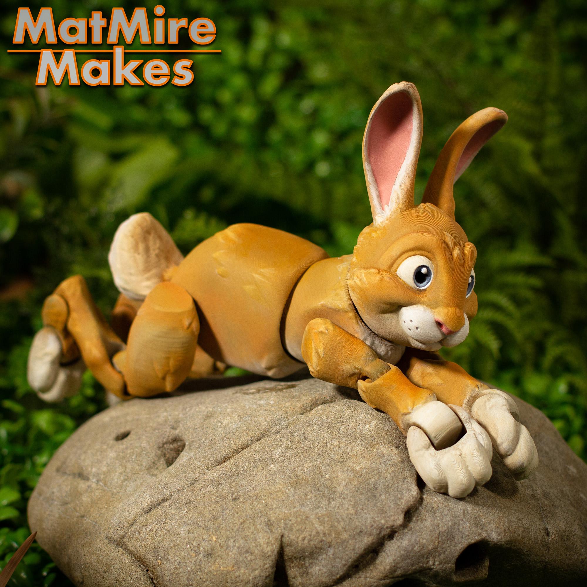 Bunny Rabbit - Articulated Figure 3d model