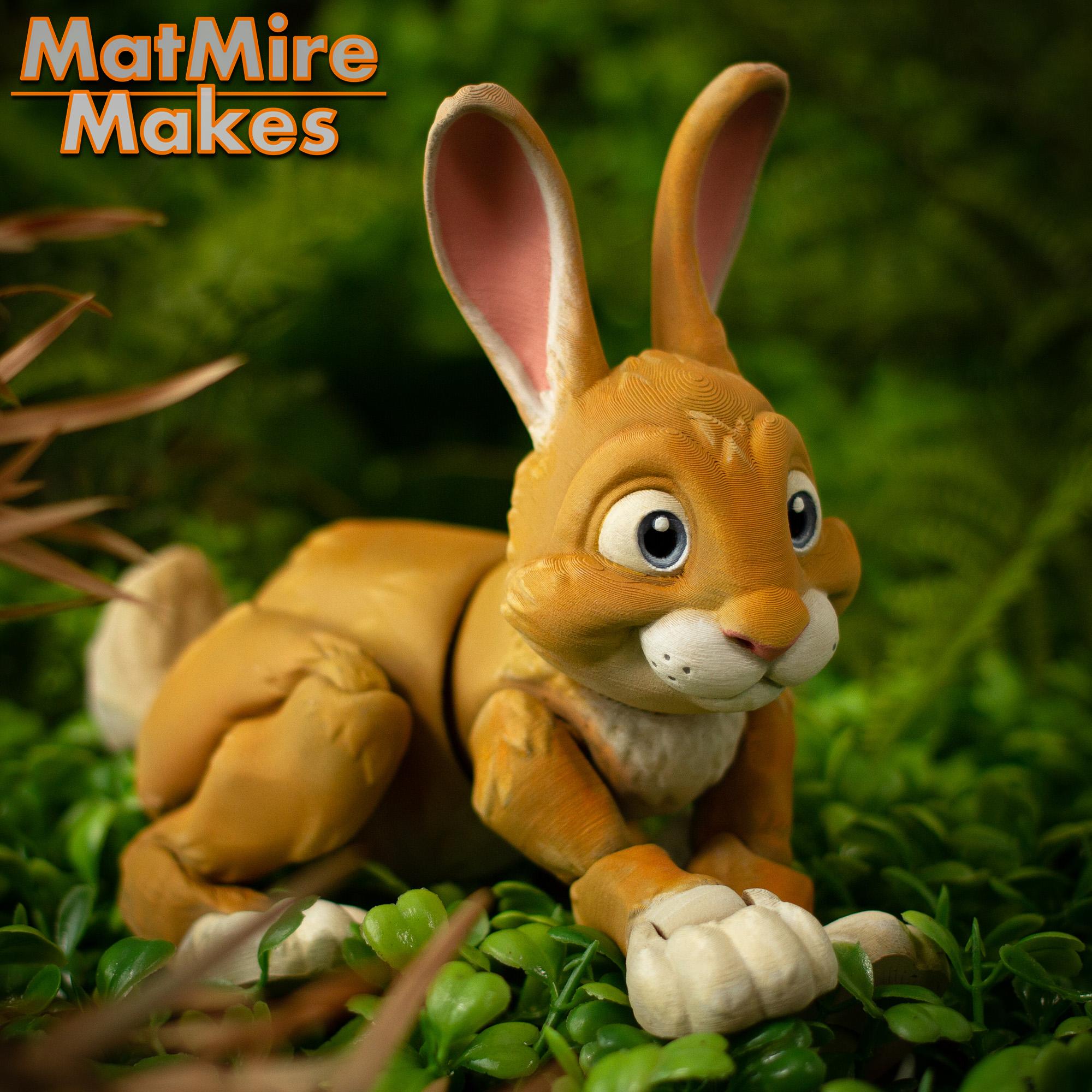 Bunny Rabbit - Articulated Figure 3d model