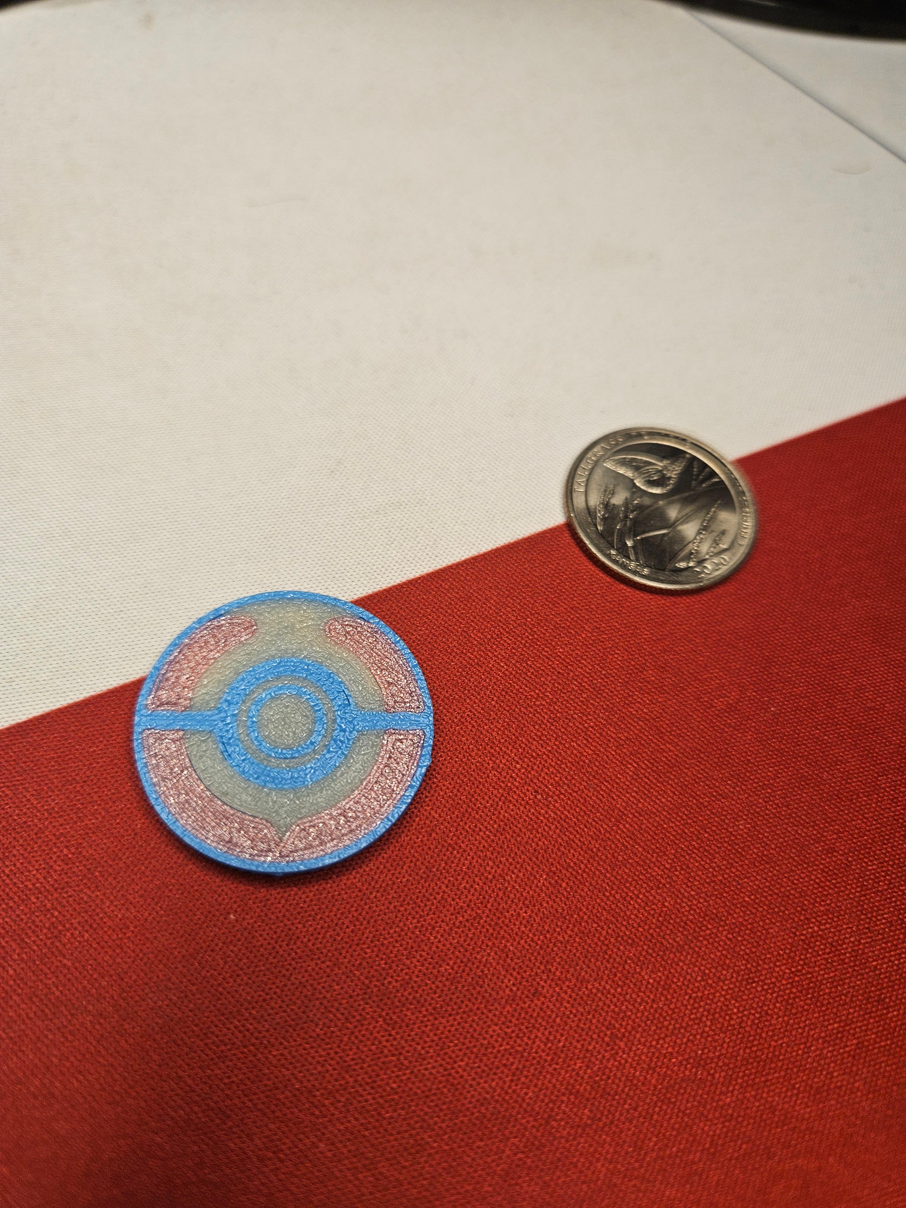 Heal Ball Token Double Sided Ver. 3d model