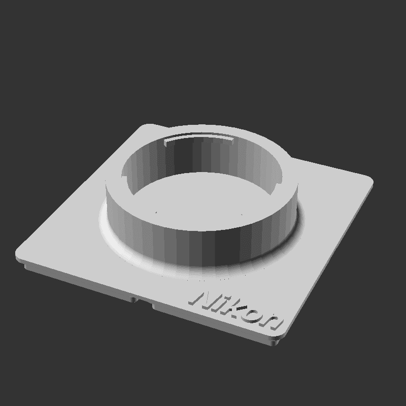 Gridfinity Nikon F Lens Stand 3d model