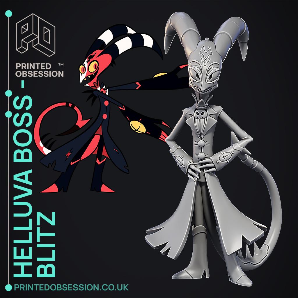 Blitzo - Helluva Boss - Fan Art 3d model