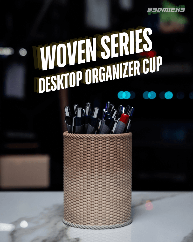 Woven Series - Desktop Organizer Cup 3d model