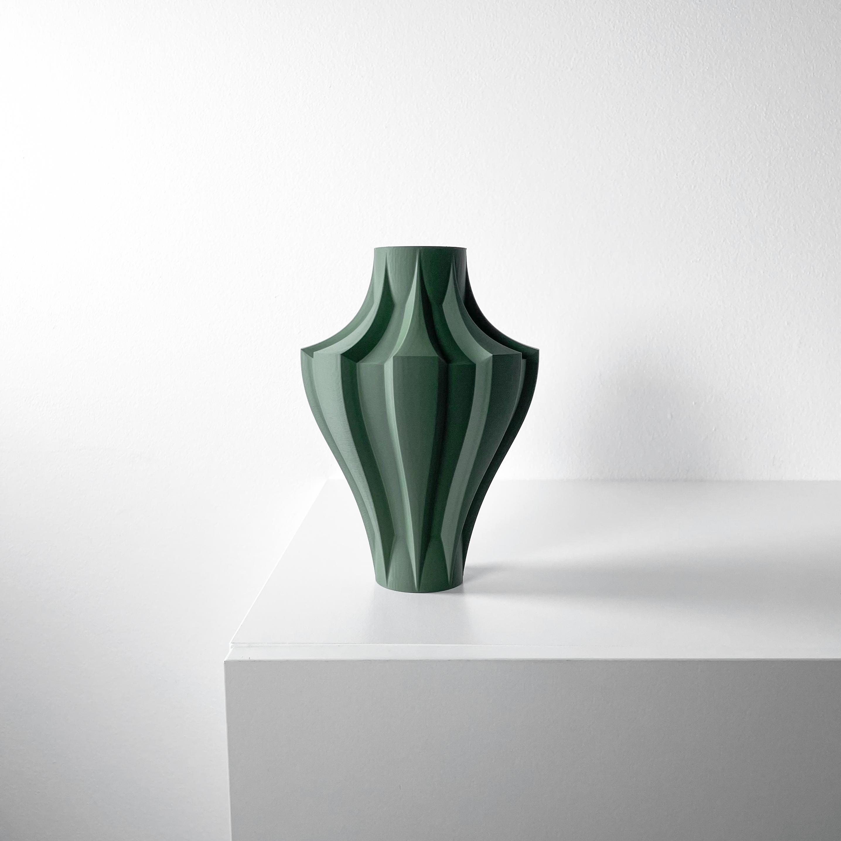 The Novak Vase, Modern and Unique Home Decor for Dried and Flower Arrangements  | STL File 3d model