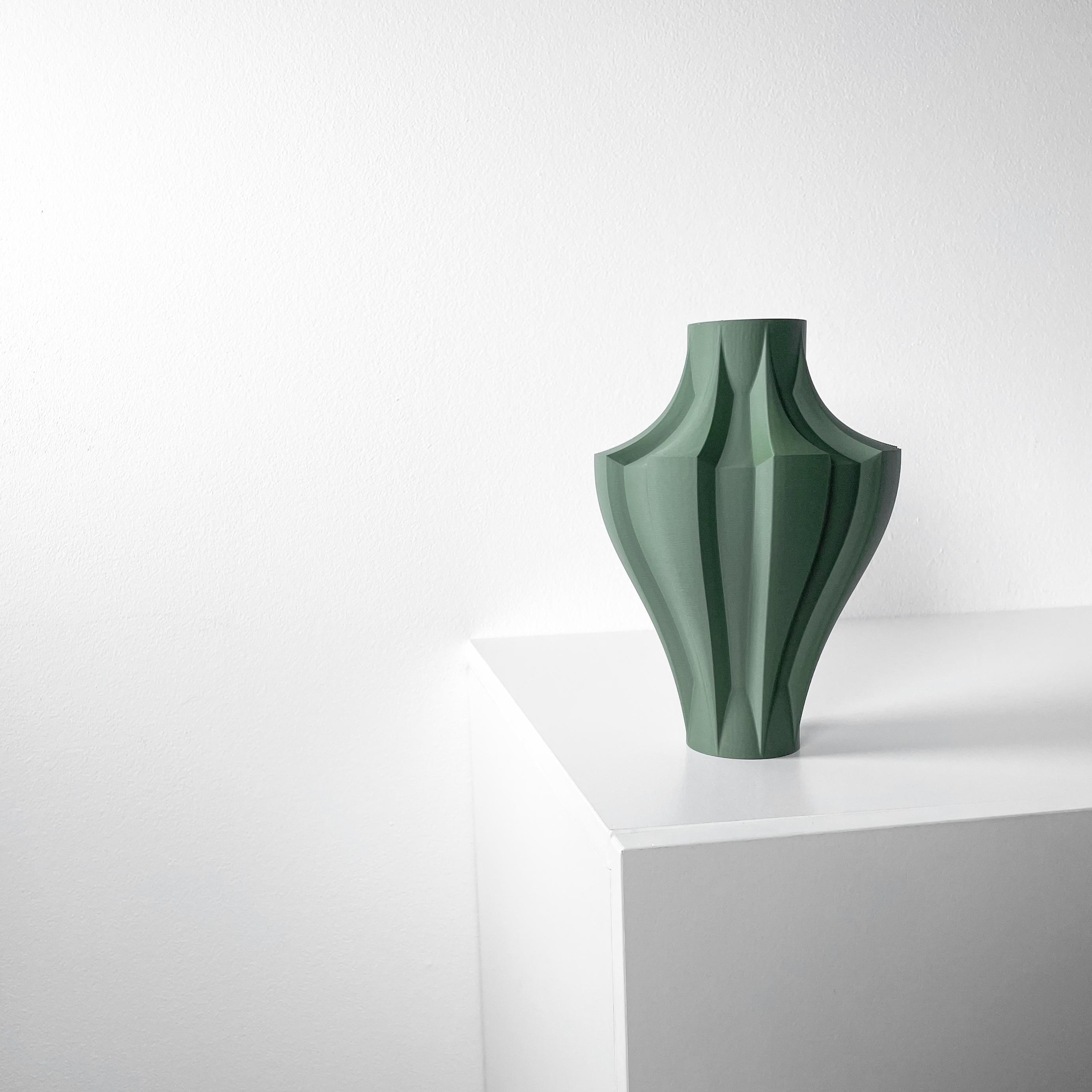 The Novak Vase, Modern and Unique Home Decor for Dried and Flower Arrangements  | STL File 3d model