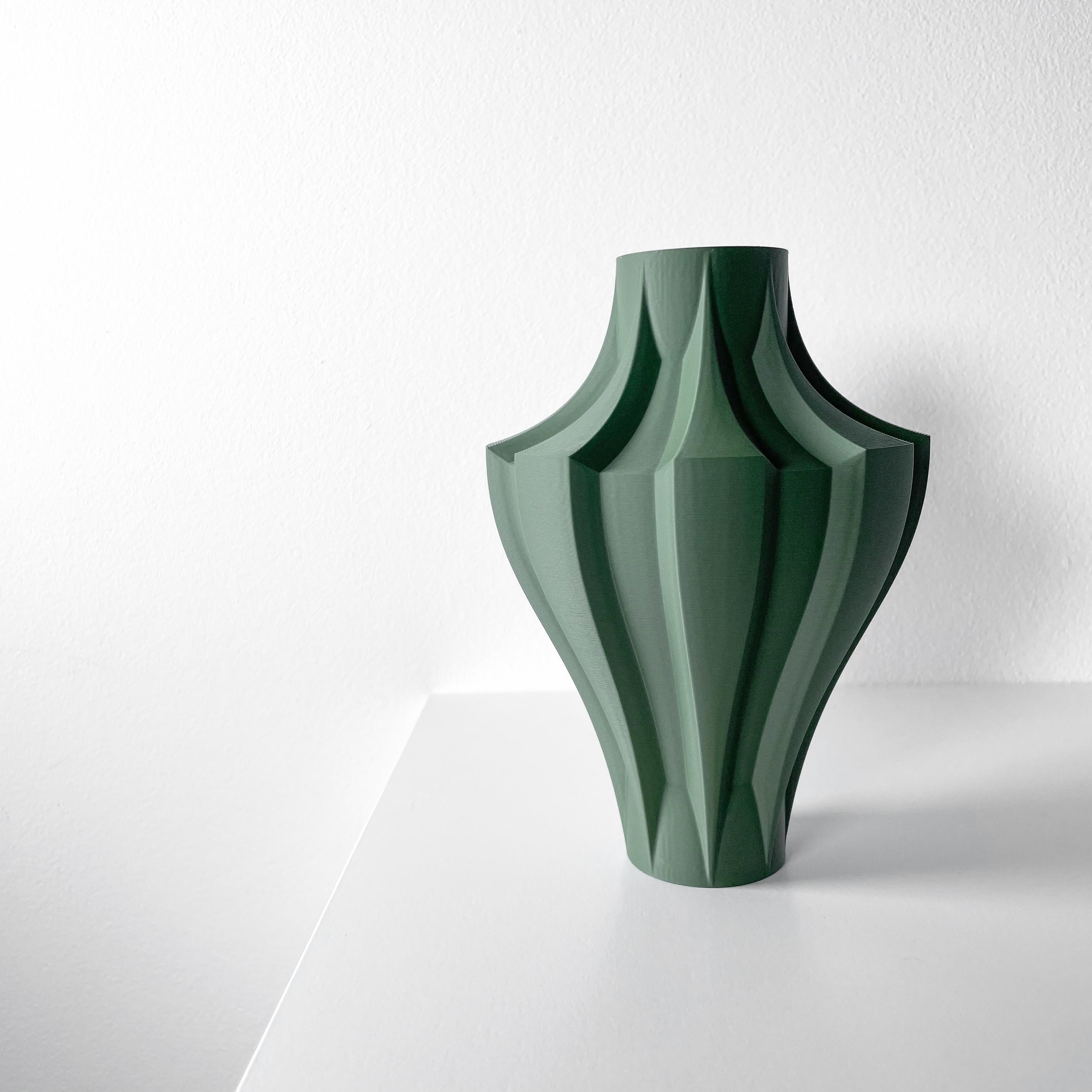 The Novak Vase, Modern and Unique Home Decor for Dried and Flower Arrangements  | STL File 3d model