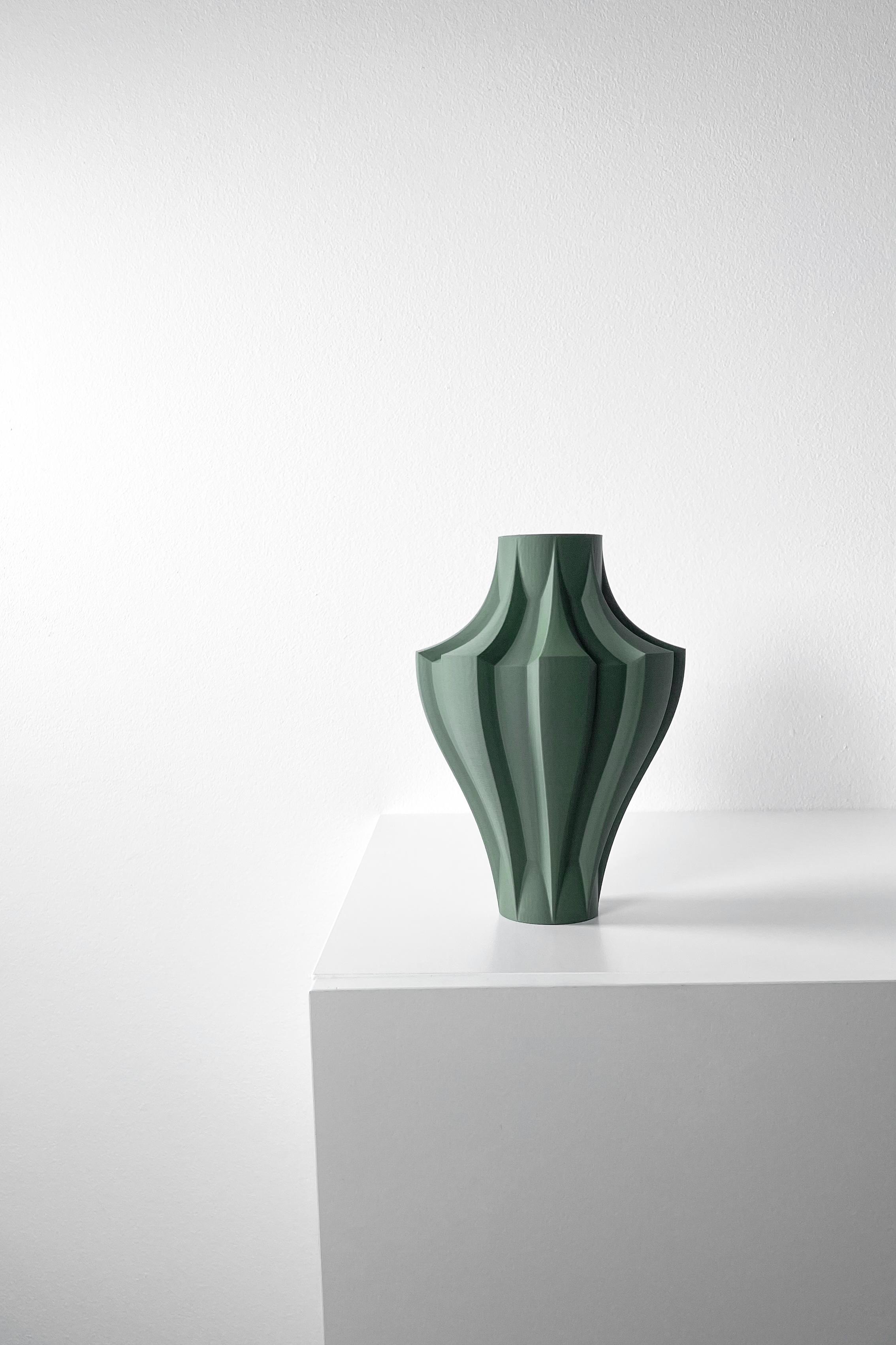 The Novak Vase, Modern and Unique Home Decor for Dried and Flower Arrangements  | STL File 3d model