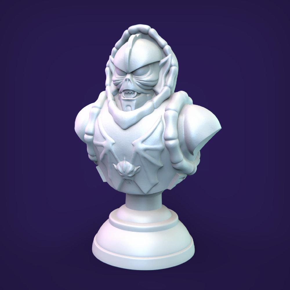 Ruthless Horde Leader Mini Bust 3d model