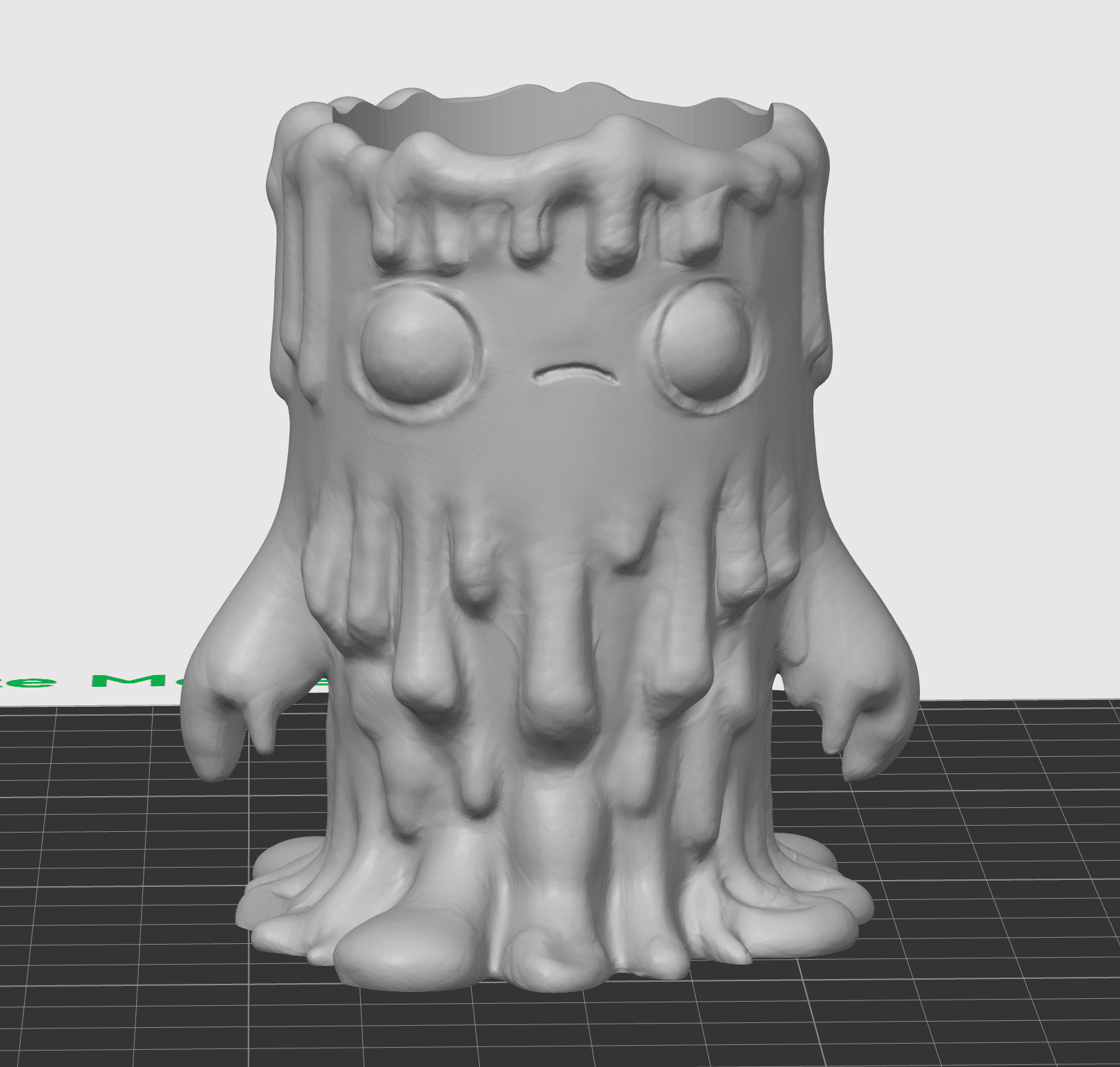 Cute Melted Candle Holder-SEREV3d 3d model