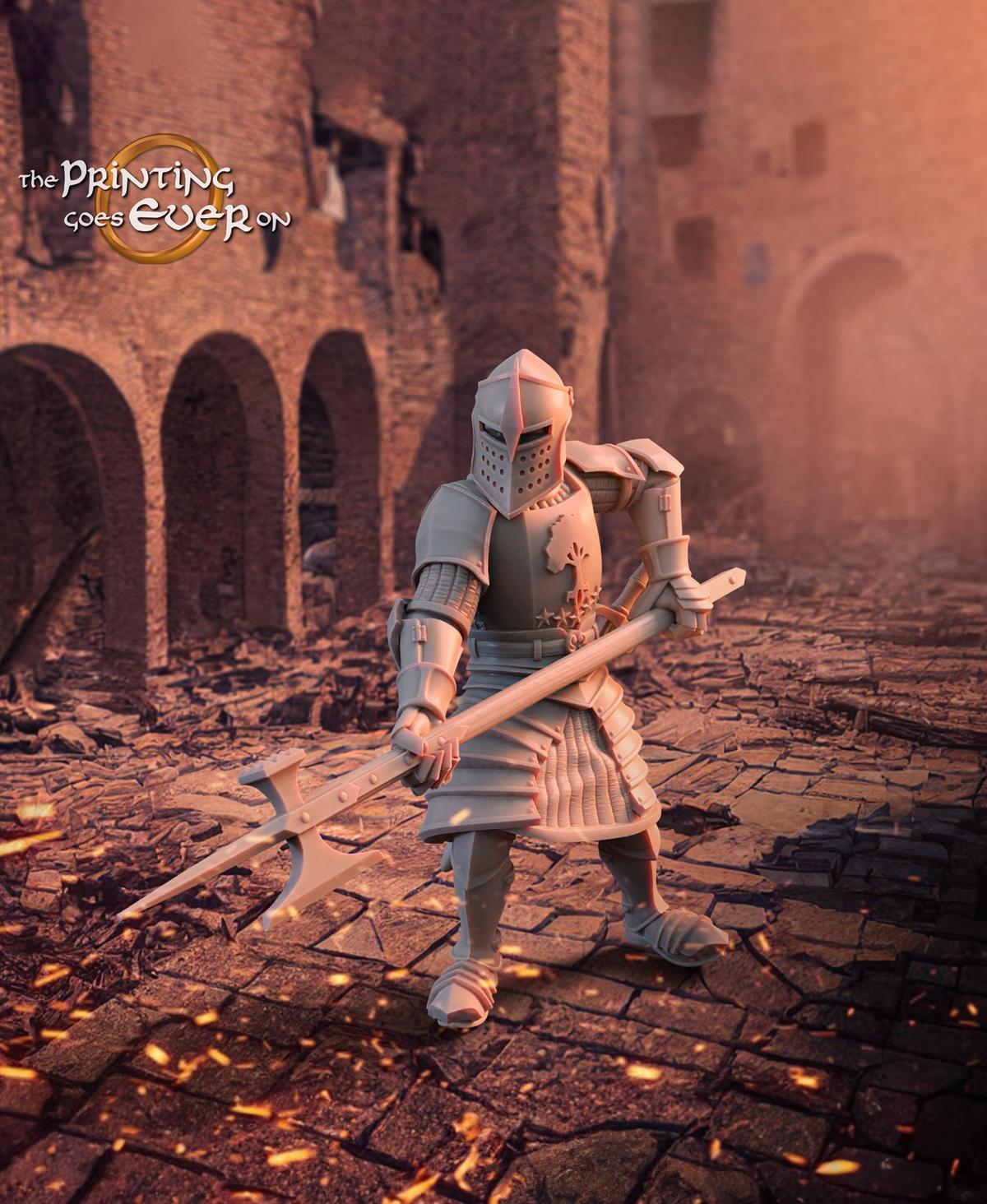 Men at Arms - 4 poses 3d model