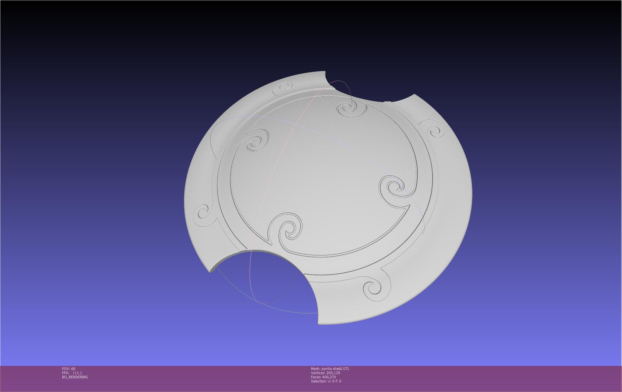 RWBY Pyrrha Nikos Shield Printable Assembly 3d model