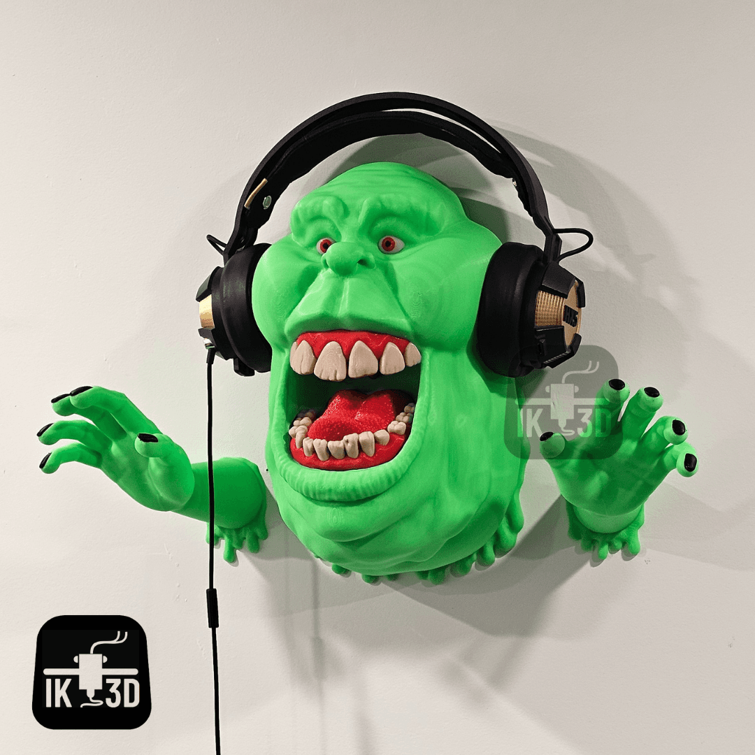 Slimer from Ghostbusters Wall Sculpture - Holder / 3MF Included / No Supports 3d model