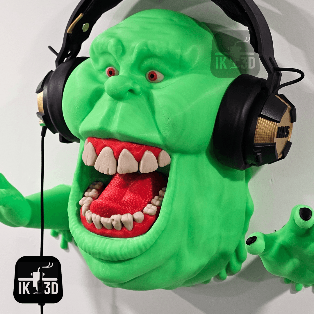 Slimer from Ghostbusters Wall Sculpture - Holder / 3MF Included / No Supports 3d model